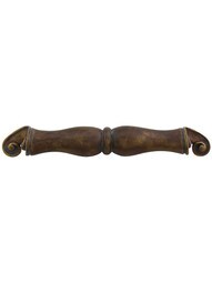 French Court Cup Pull - 6 1/2 inch Center-to-Center in Monticello Brass.